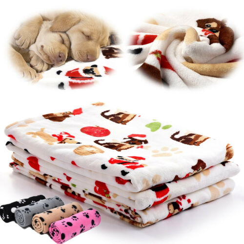 Soft Warm Pet Flannel Blanket Bed Mat Pad Cover Cushion For Dog Cat Puppy Animal