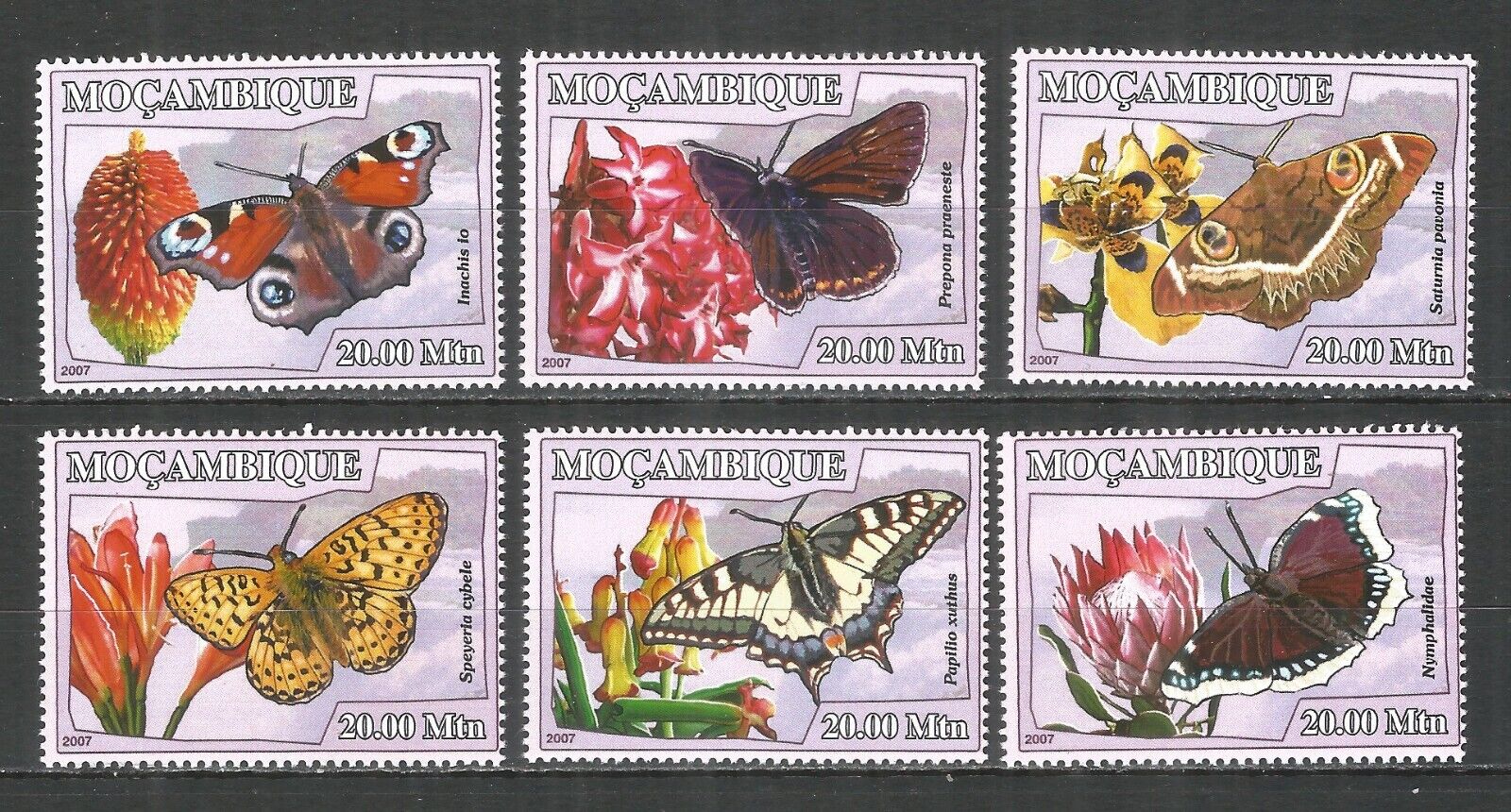 Mozambique 2007 Year, Mint Mnh (**) Butterfly