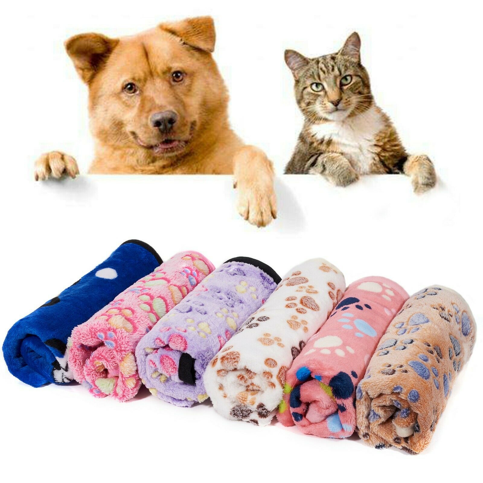 2 Packs Soft Pet Blanket For Dog Cat Warm Puppy Kitten Cushion Bed Mat Pad Cover