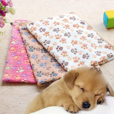 Pet Blankets Dog Cat Puppy Warm Soft Fleece Pillow Bed Mat Cover 76x52cm Lot 3