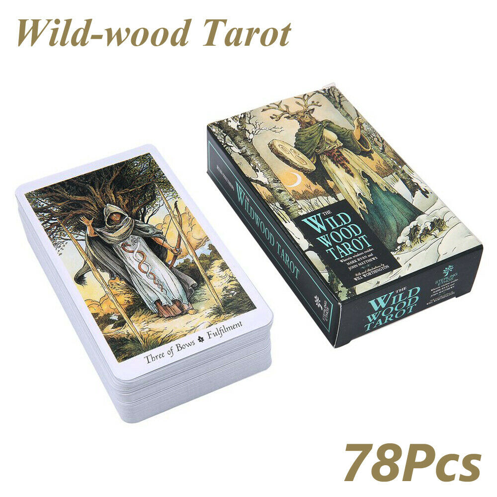 78pcs Cards Wild Wood Tarot Game Beginner Deck Vintage Fortune Telling