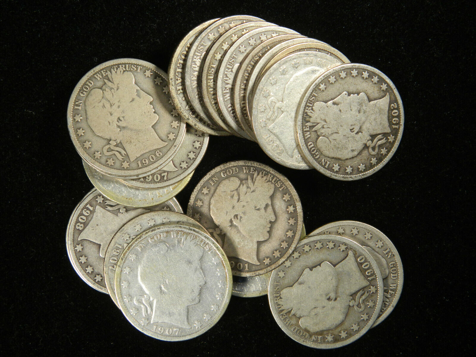 Barber Half Dollars , 90% Silver Coin Lot, Good Or Better, Choose How Many!