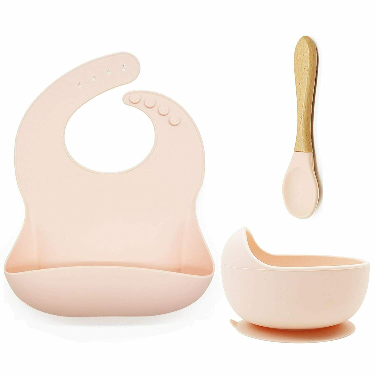 Silicone Baby Feeding Set, Bpa Free Silicone Tableware Supplies For Toddler