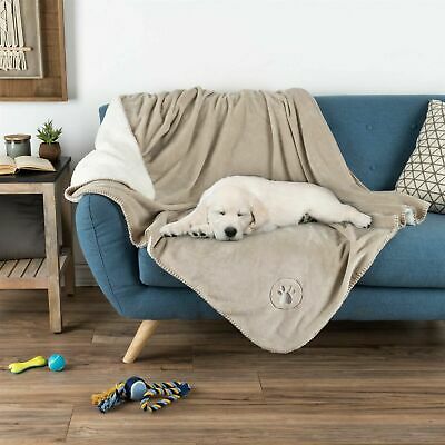 Waterproof Pet Throw 50 X 60 Inch Bed Couch Protect Furniture Dog Blanket Tan